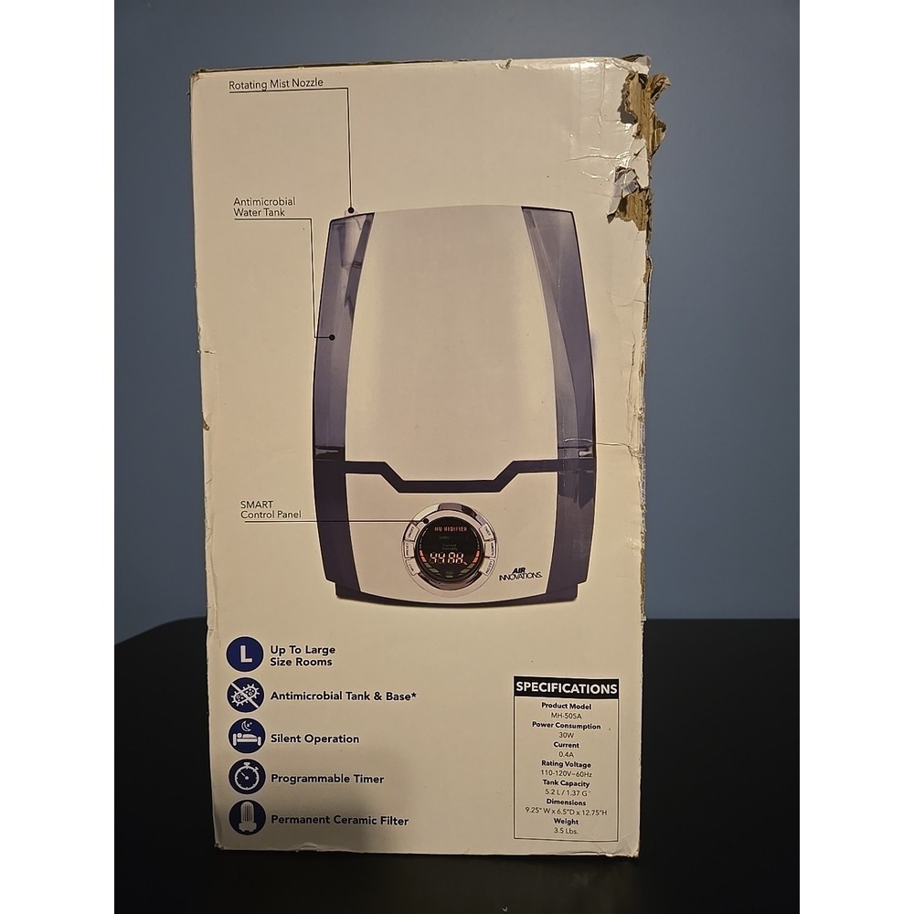 Air‎ Innovations Aromatherapy Humidifier Clean Mist Smart Humidifier - Picture 4 of 13